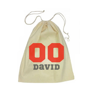 Calico Drawstring Bag - Sports Number