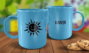 Sunshine Plastic Mug - Blue