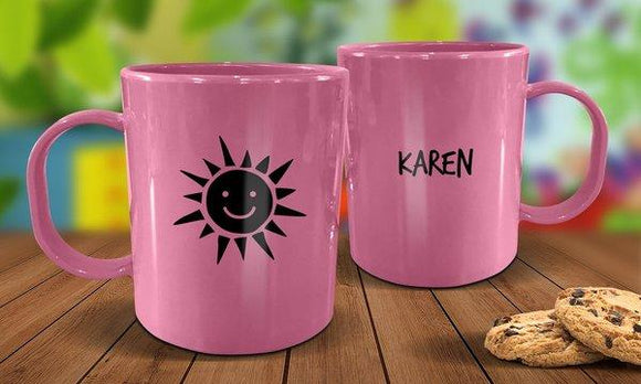 Sunshine Plastic Mug - Pink