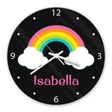 Rainbow Glass Clock