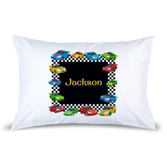 Race Cars Pillow Case