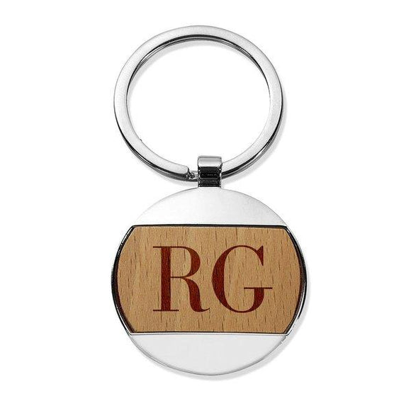 Key Rings Intial Initials Round Metal Keyring – Officeworks Photos