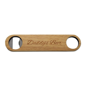 Daddy's Wooden Bottle Opener