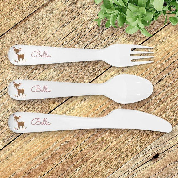 Cute Deer Kids' Cutlery Set