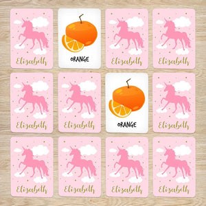 Pink Unicorn Memory Cards