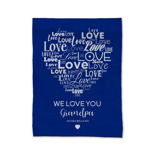 Love You Grandpa Blanket - Small