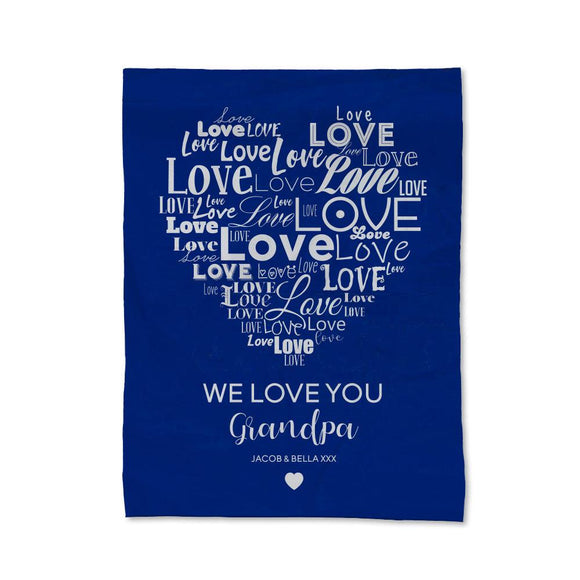 Love You Grandpa Blanket - Large