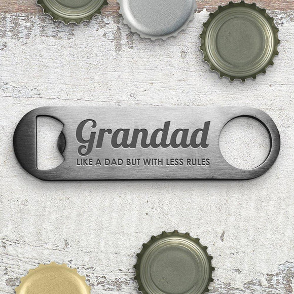 Less Rules Engraved Bottle Opener