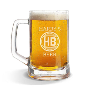 Harry's Glass Beer Mug