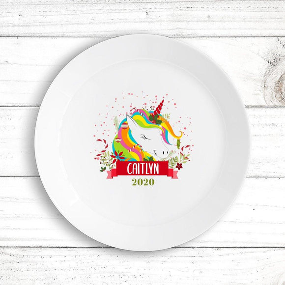 Colourful Unicorn Kids' Plate