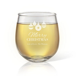 Bauble Stemless Wine Glass