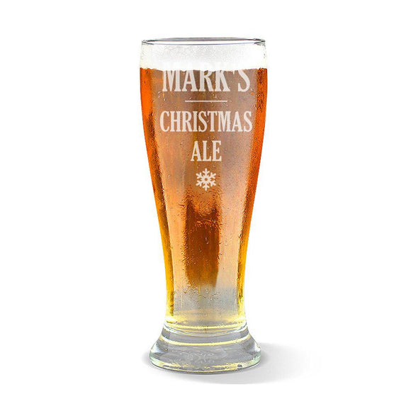 Christmas Ale Premium 285ml Beer Glass