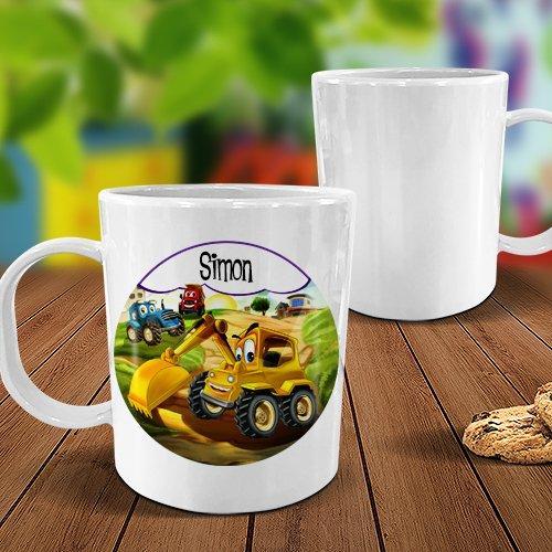 Little Digger White Plastic Mug