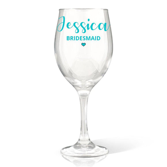 Bridesmaid Wine Glass