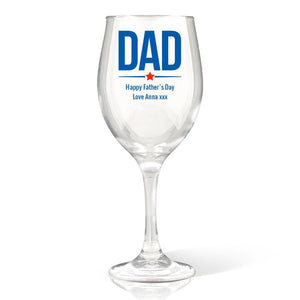 Dad Wine Glass