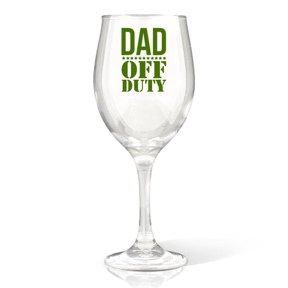 Off Duty Wine Glass