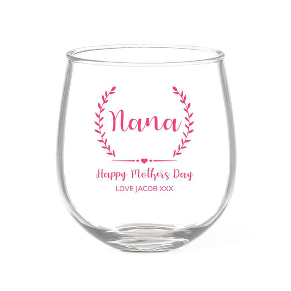 Crest Stemless Wine Glass