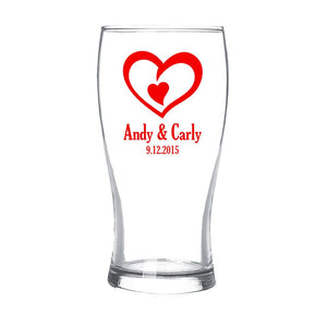 Double Heart Standard Beer Glass