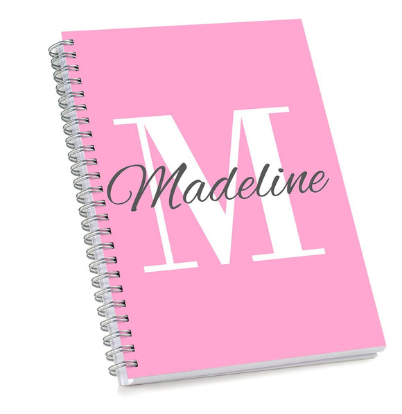 Pink Monogram Sketch Book