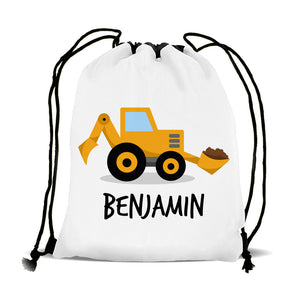 Yellow Digger Drawstring Sports Bag