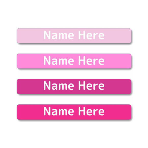 Pinks Mini Name Labels 40pk