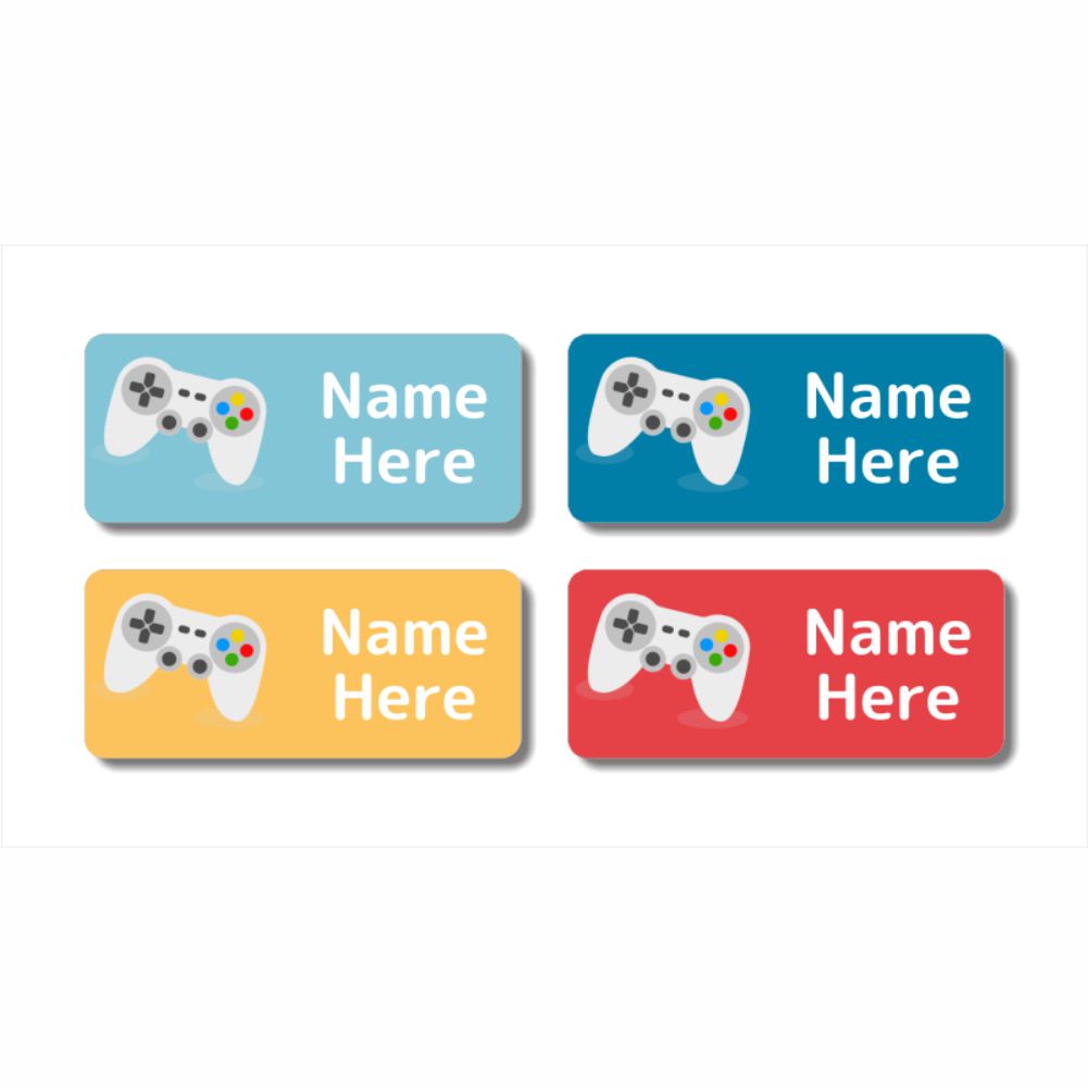 Gaming Rectangle Name Labels 32pk – Officeworks Photos