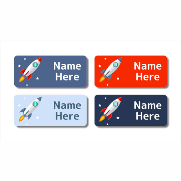 Rocket Rectangle Name Labels 32pk – Officeworks Photos