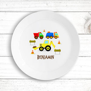 Construction Kids' Plate