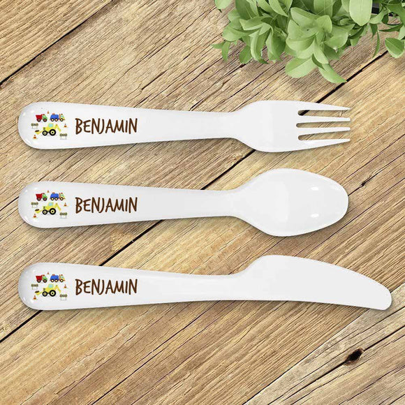 Construction Kids' Cutlery Set