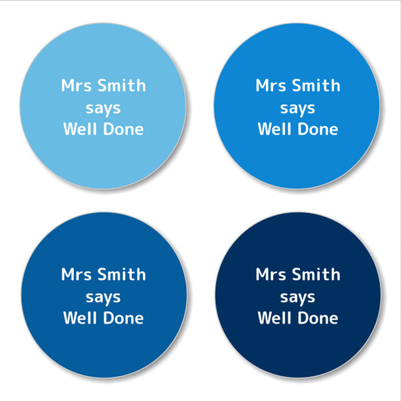 Multi Colour - Blues Teacher Stickers