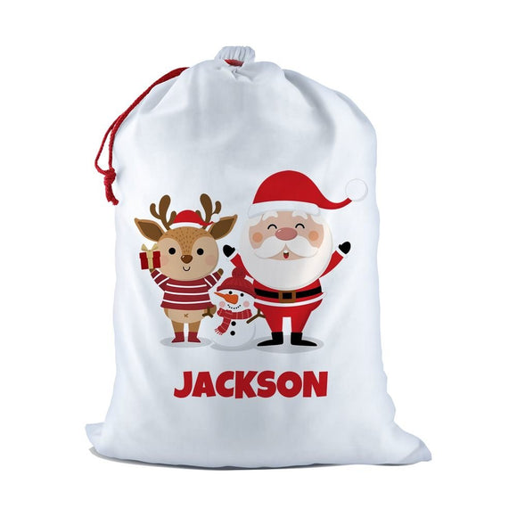 Santa & Friends White Santa Sack