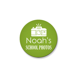 School Photo Flexi Magnet - Round