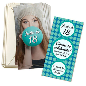 4x8" Invitation Card Double-sided (20 Pack)