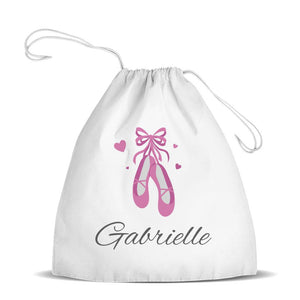 Ballet Shoes Premium Drawstring Bag