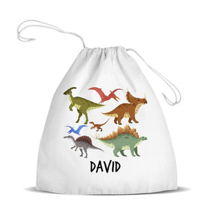 Dinosaur Design Premium Drawstring Bag