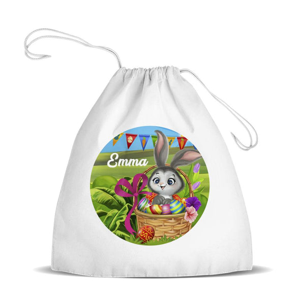 Easter Bunny Premium Drawstring Bag