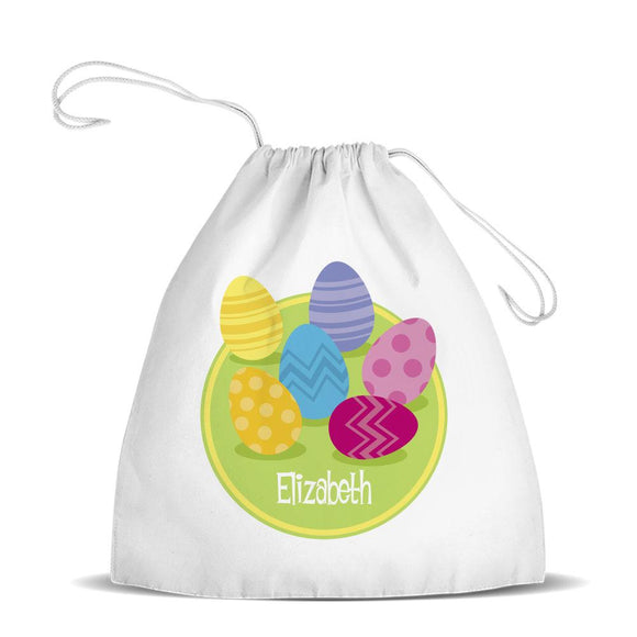 Easter Eggs Premium Drawstring Bag
