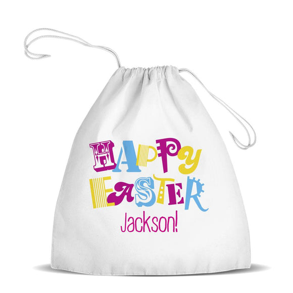 Happy Easter Premium Drawstring Bag