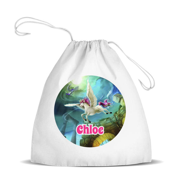 Magical Unicorn Premium Drawstring Bag