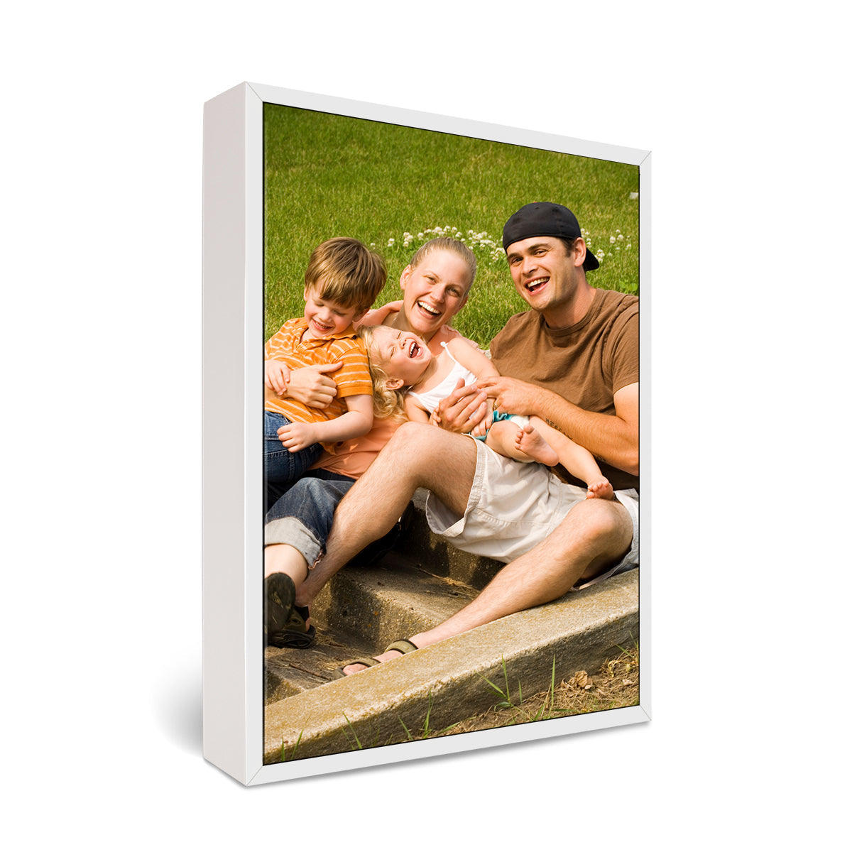 8x12" Framed Canvas Print Officeworks Photos