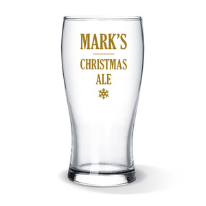 Christmas Ale Standard Beer Glass