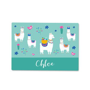 Llama Wipe Clean Placemat - Small