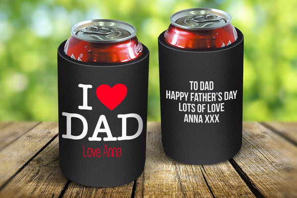 I Love Dad Drink Cooler