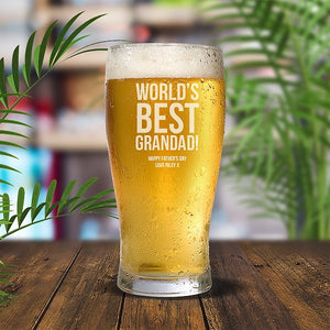 Best Grandad Standard 285ml Beer Glass